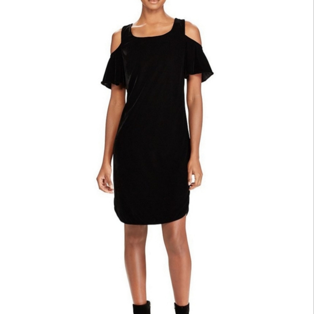 NWOT Lauren Ralph Lauren Velvet Dress Fits Medium